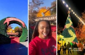 An Old Time Christmas with NikkyJ and Christmas Tree at Silver Dollar City Theme Park in Branson, Missouri