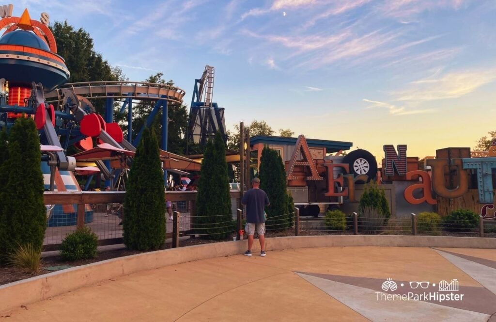 Carowinds Amusement Theme Park Aeronautica Landing Section