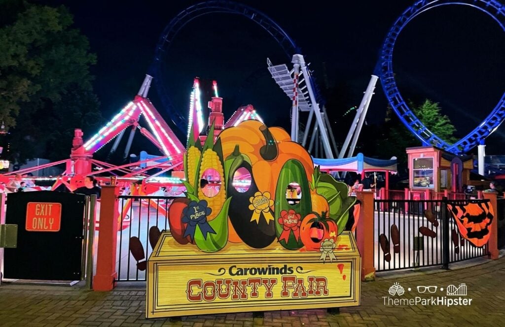 Carowinds Amusement Theme Park Blue Ridge Junction Area County Fair with Do Si Do ride and The Flying Cobras Roller Coaster