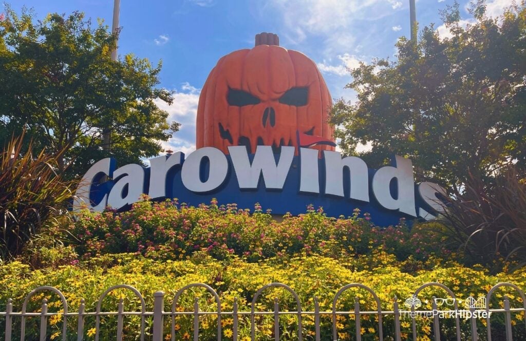 Carowinds Amusement Theme Park Pumpkin Entrance for Scarowinds