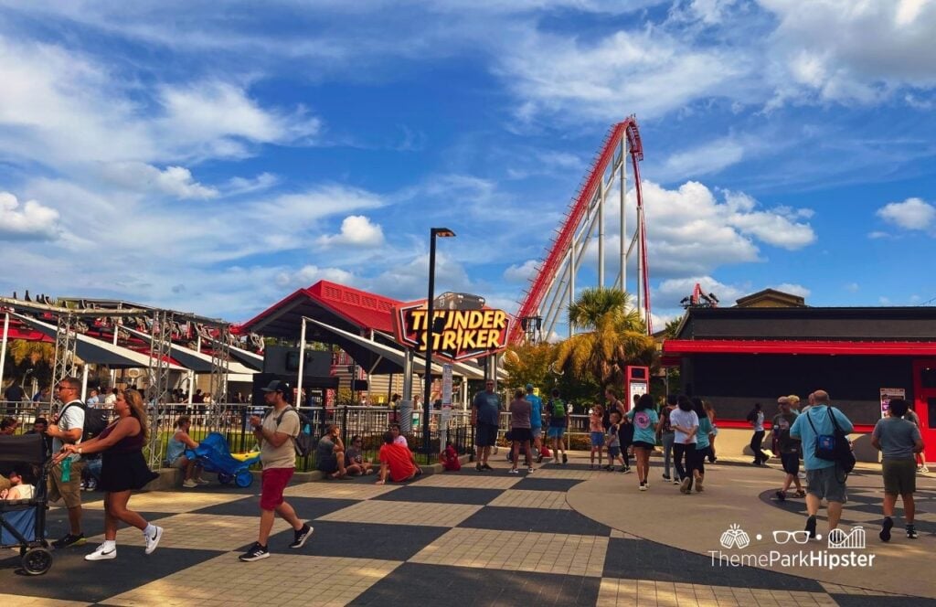 Carowinds Amusement Theme Park Thunder Striker Roller Coaster