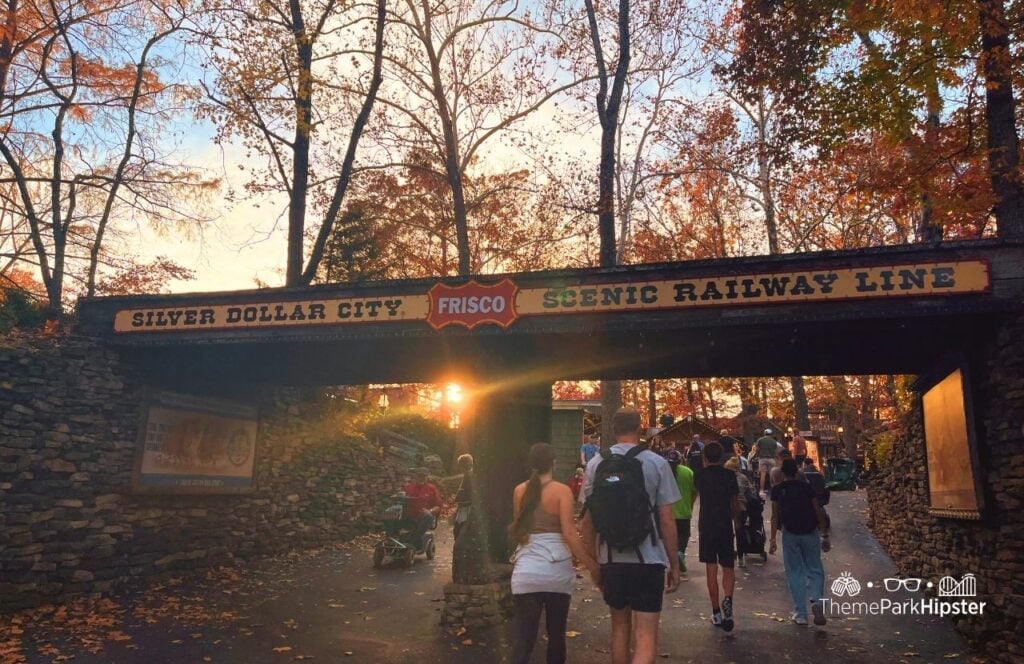 Frisco Scenic Railway Line at Silver Dollar City Theme Park in Branson, Missouri
