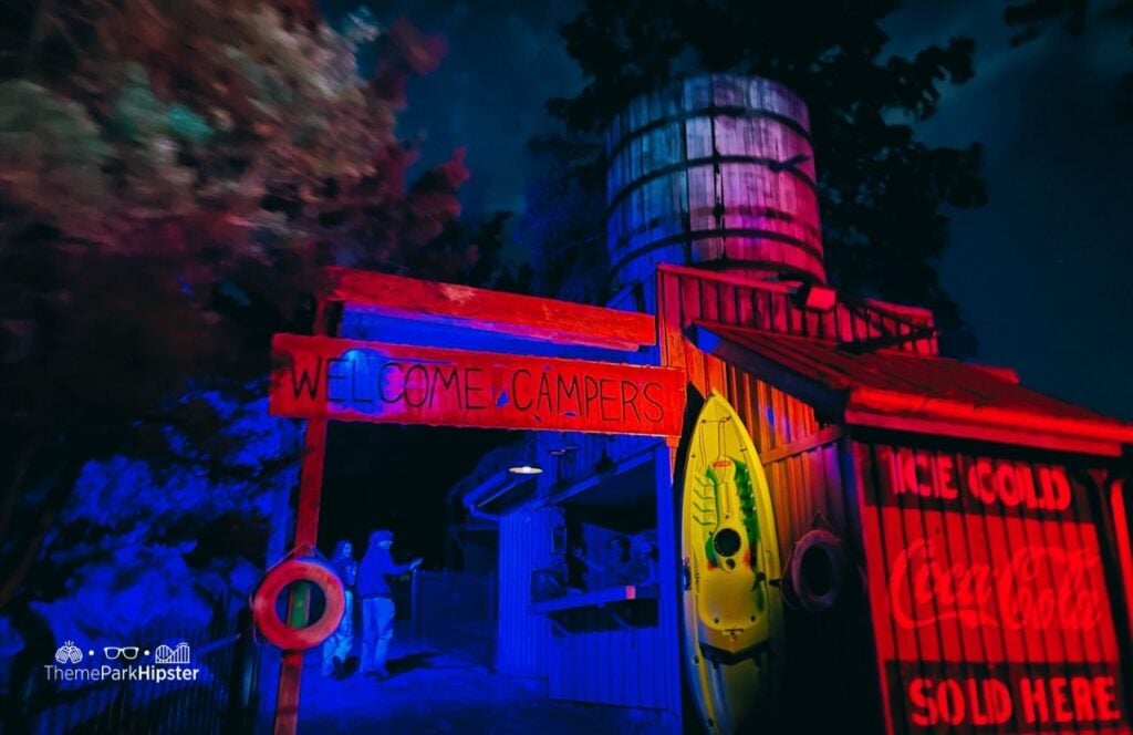 Six Flags Over Georgia Amusement Park Fright Fest Halloween Event Camp Slasher Haunted House