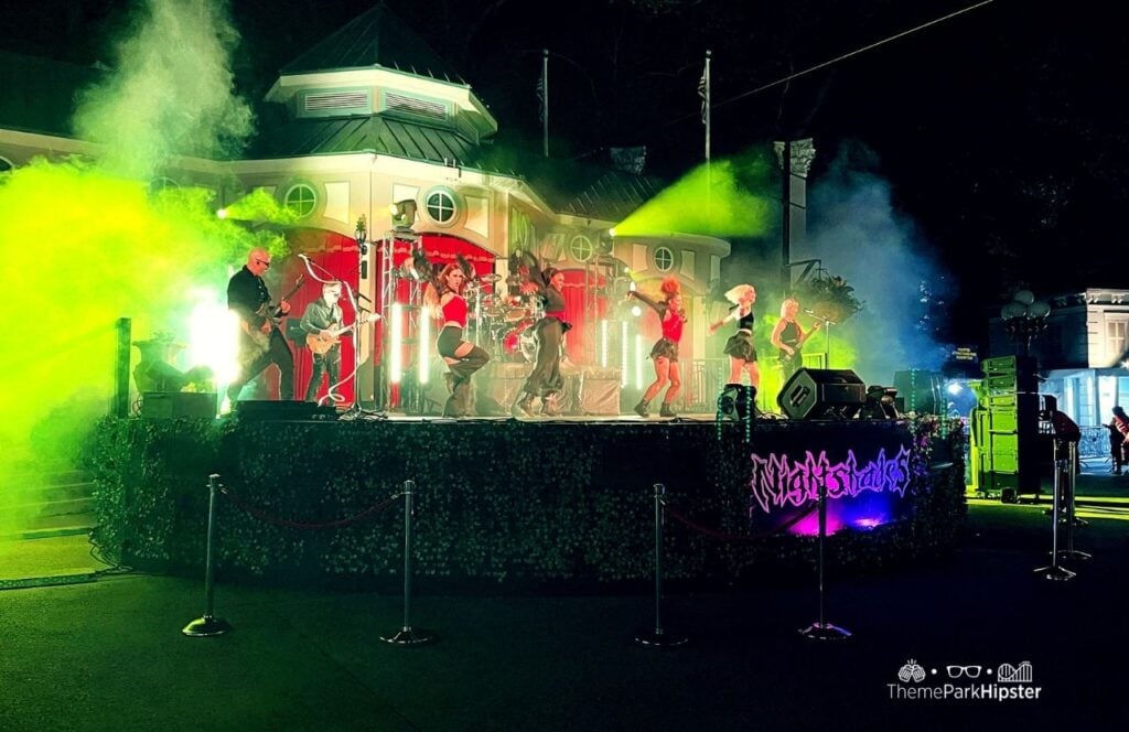 Six Flags Over Georgia Amusement Park Fright Fest Halloween Event Nightshades Band