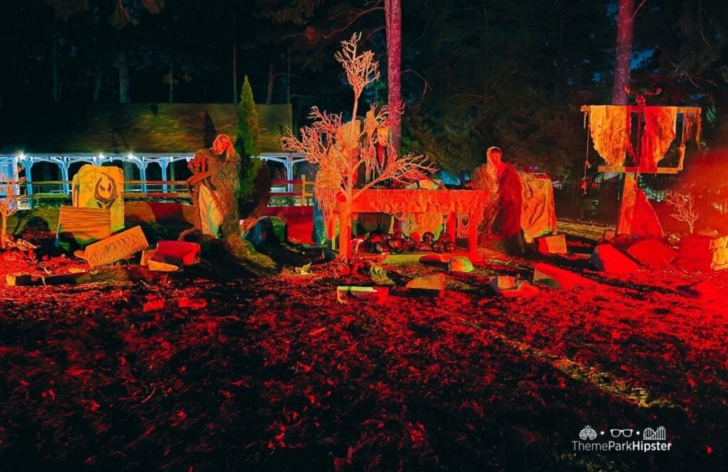Six Flags Over Georgia Amusement Park Fright Fest Halloween Event Scare Zone