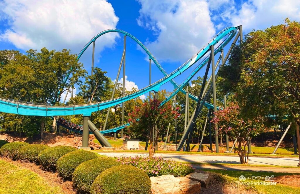 Six Flags Over Georgia Amusement Park Goliath Roller Coaster. Keep reading to find out how to plan your first trip to Six Flags Over Georgia.