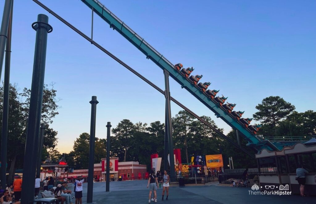 Six Flags Over Georgia Amusement Park Goliath Roller Coaster. Keep reading for more tips on planning a trip to Six Flags Over Georgia.