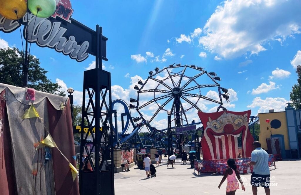 Six Flags Over Georgia Amusement Park Gotham City Area Catwoman Whip with Fright Fest Clown Halloween DecorRide. Keep reading for all you need to know about the Six Flags Season Pass. 