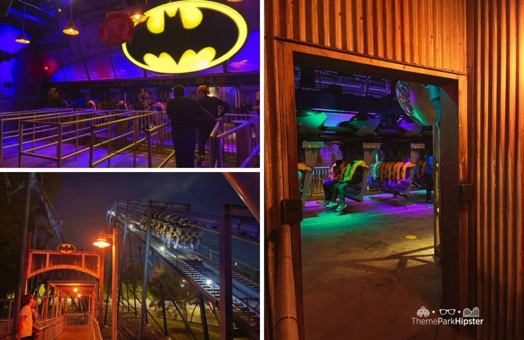 Six Flags Over Georgia Amusement Park Gotham City Area with Batman Roller Coaster. Keep reading to find out everything you need to know about visiting Six Flags Over Georgia for the first time.