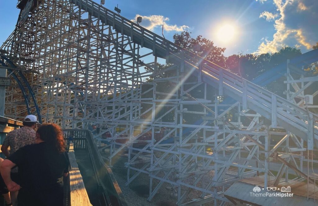 Six Flags Over Georgia Amusement Park Twisted Cyclone Roller Coaster RMC. Keep reading for more tips on planning a trip to Six Flags Over Georgia.