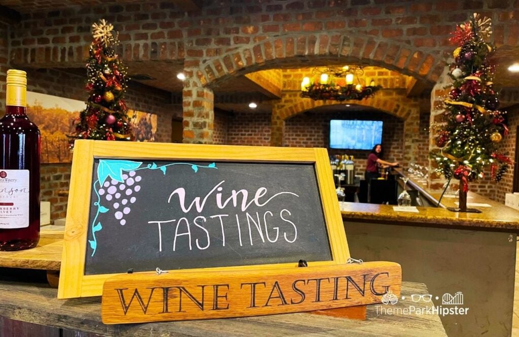 St. James Winery and Restaurant wine tasting. One of the best things to do in Branson, Missouri