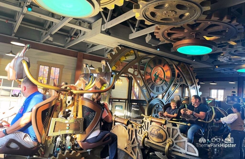 Time Traveler Roller Coaster at Silver Dollar City Theme Park in Branson, Missouri