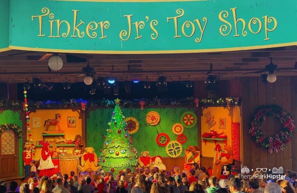 Tinker Jr's Toy Shop Show at An Old Time Christmas in Silver Dollar City Theme Park in Branson, Missouri