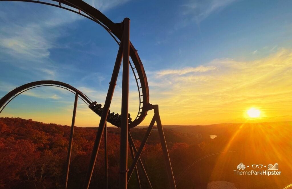 Wildfire Roller Coaster at Silver Dollar City Theme Park in Branson, Missouri