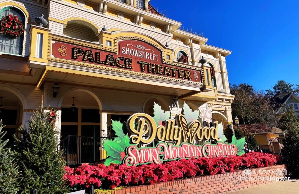 Entrance at A Smoky Mountain Christmas Dollywood Theme Park