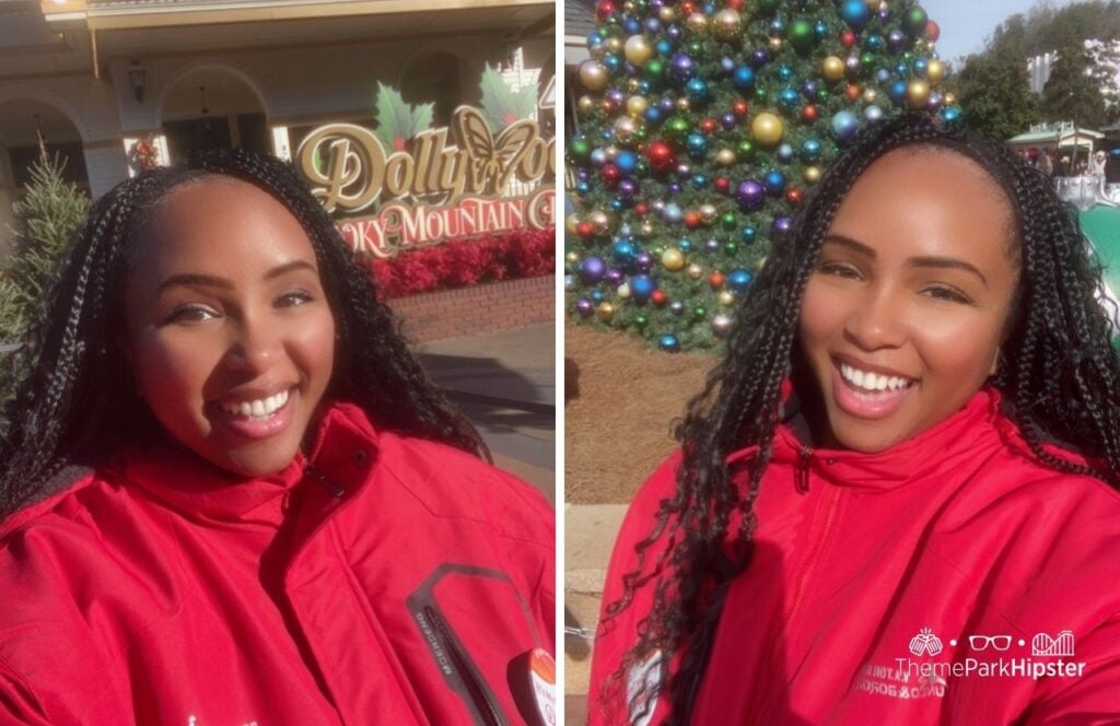 NikkyJ at A Smoky Mountain Christmas Dollywood Theme Park