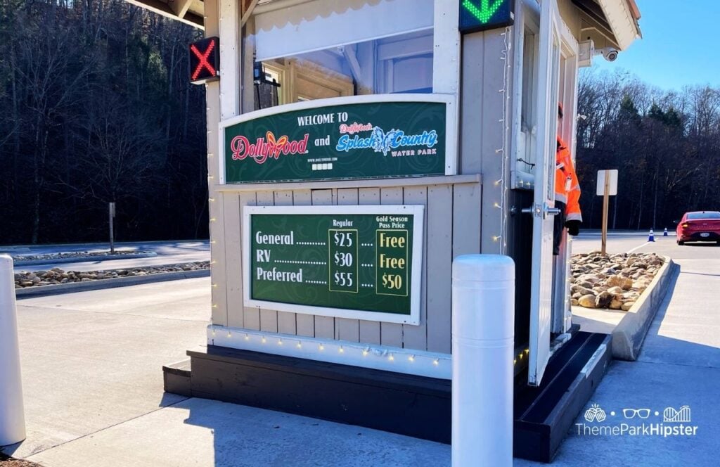 Parking Lot Prices for Splash Country and Dollywood Theme Park