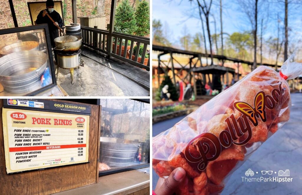 Pork Rinds at A Smoky Mountain Christmas Dollywood Theme Park 