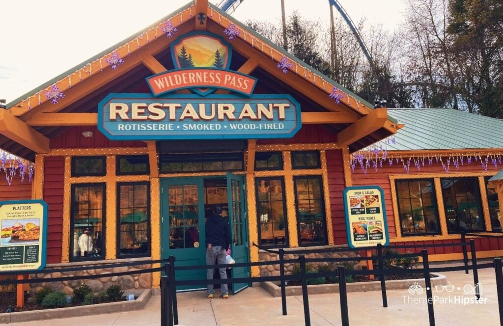 Wilderness Pass Restaurant A Smoky Mountain Christmas Dollywood Theme Park. Keep reading for more tips for visiting Dollywood for the first time.