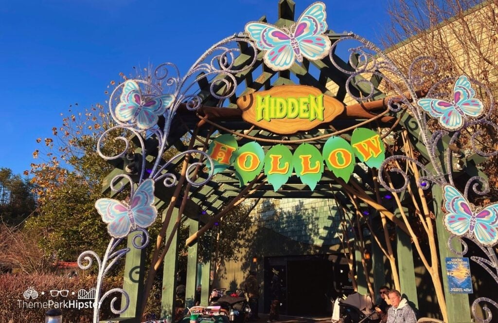 Wildwood Grove Hidden Hollow at A Smoky Mountain Christmas Dollywood Theme Park. Keep reading for your full guide to planning a Dollywood vacation. 