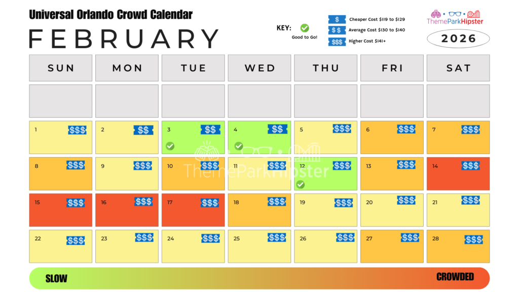 February 2026 Universal Orlando Crowd Calendar Best Days to Go
