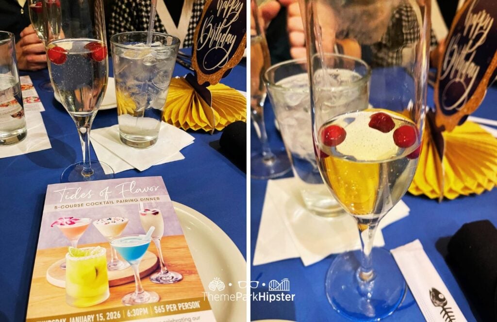 Tides of Flavor 5 Course Menu Winter White Bellini Bonefish Grill Restaurant Special Events