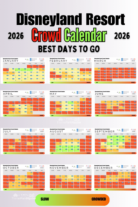 2026 Disneyland Crowd Calendar Best Days to Go
