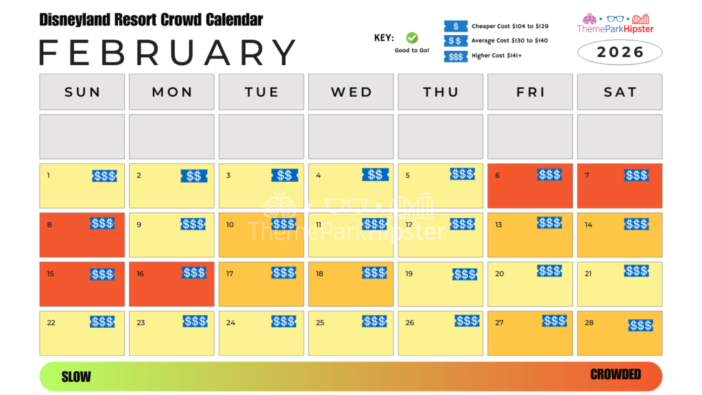 February 2026 Disneyland Crowd Calendar Best Days to Go