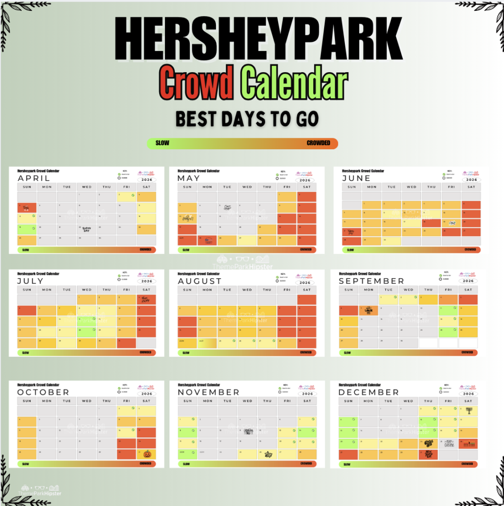 2026 Best Days to Go to Hersheypark Crowd Calendar Social