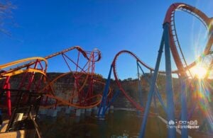 DC Universe Wonder Woman Roller Coaster Super Man Ride Six Flags Fiesta Texas Theme Park San Antonio