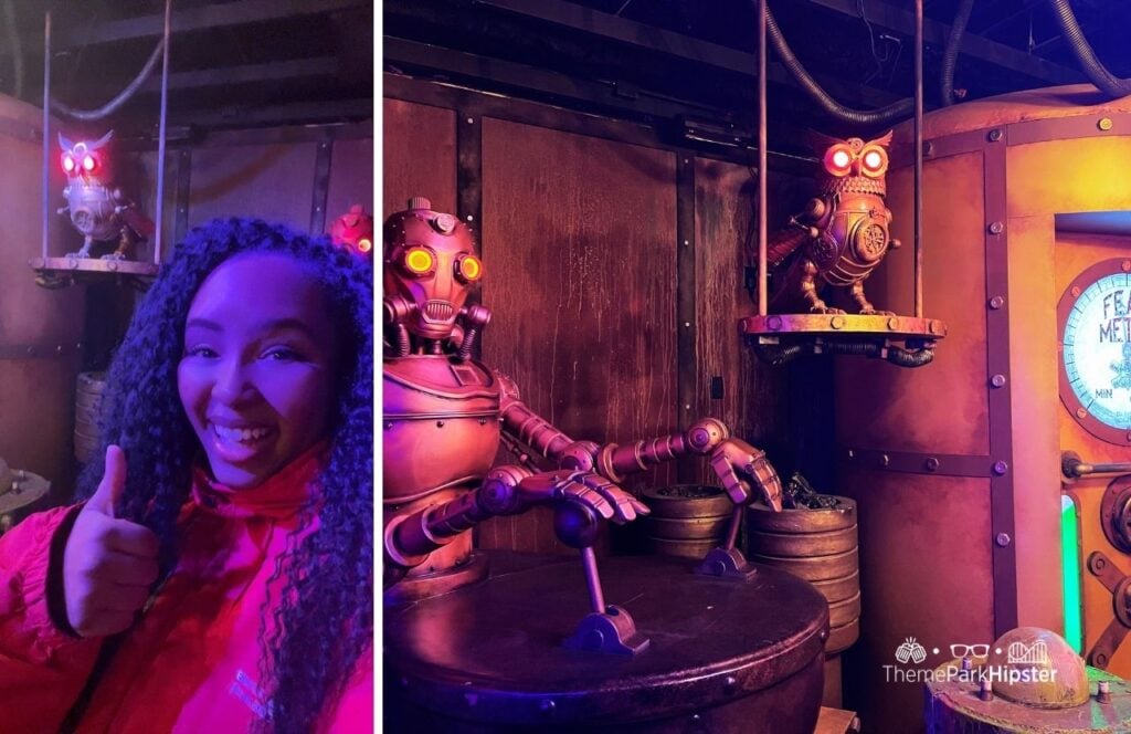 Dr Diabolical’s Cliffhanger Dive Roller Coaster Queue with NikkyJ Six Flags Fiesta Texas Theme Park San Antonio