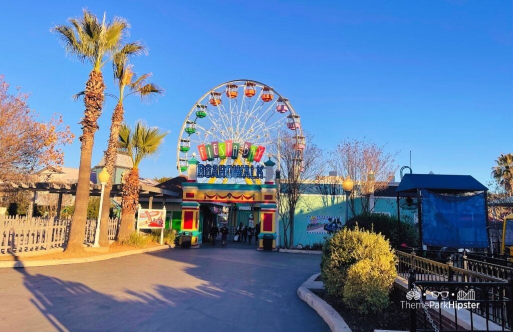 Fiesta Bay Boardwalk Ferris Wheel Six Flags Fiesta Texas Theme Park San Antonio
