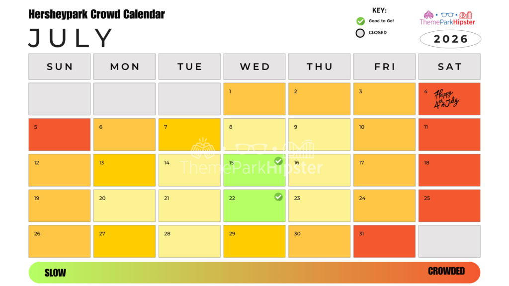 July 2026 Hersheypark Crowd Calendar Best Days to Go