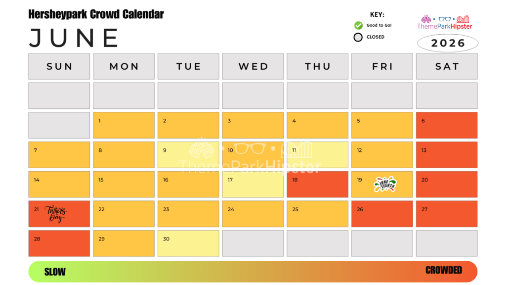 June 2026 Hersheypark Crowd Calendar Best Days to Go