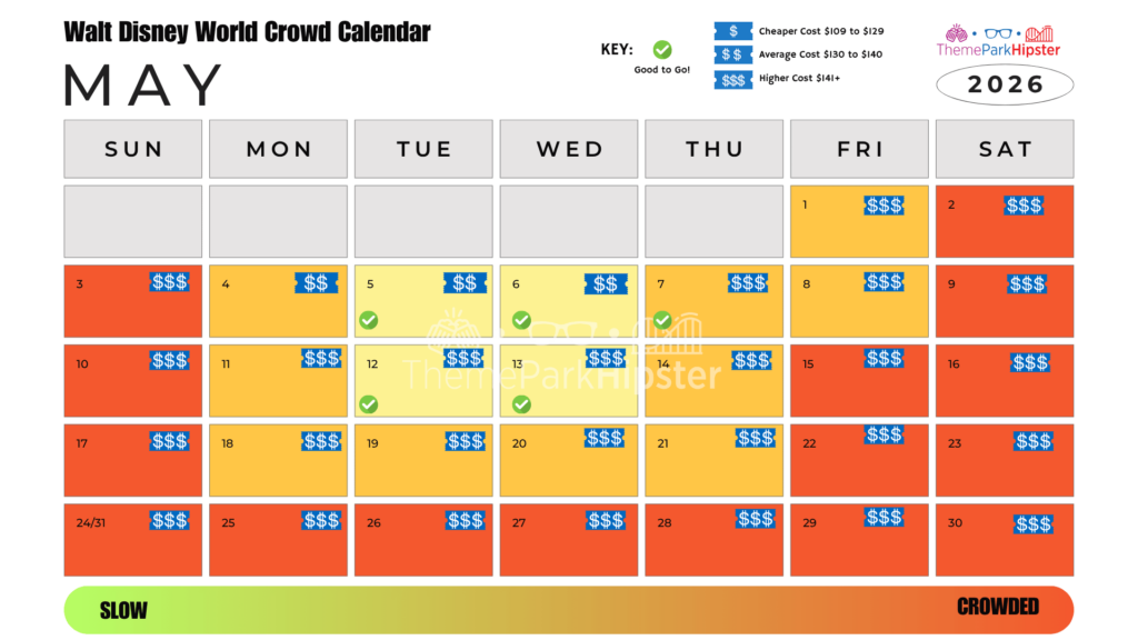 May 2026 Disney World Crowd Calendar Best Days to Go