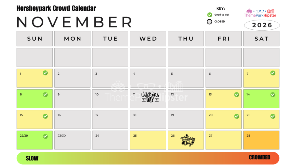 November 2026 Hersheypark Crowd Calendar Best Days to Go