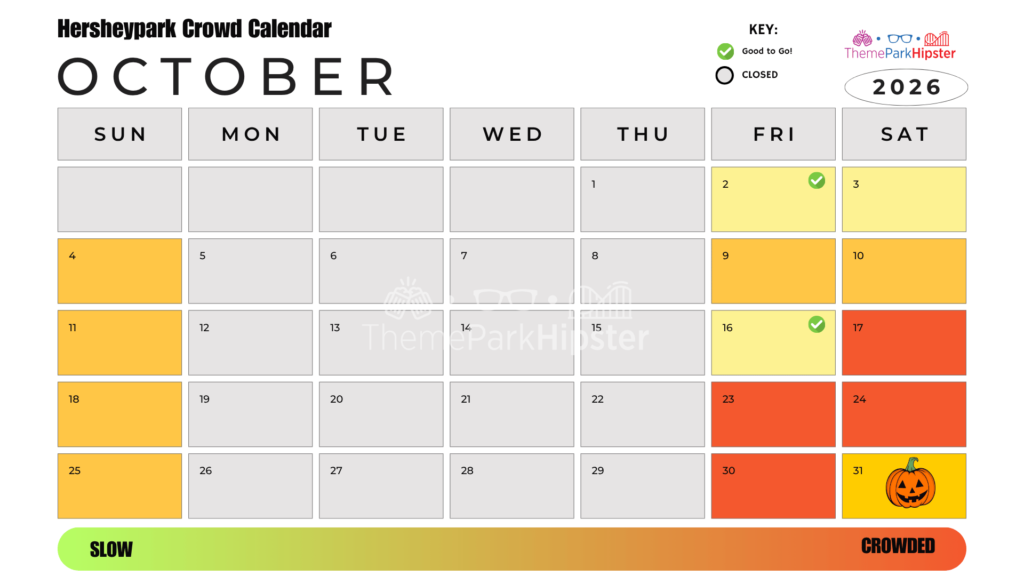 October 2026 Hersheypark Crowd Calendar Best Days to Go