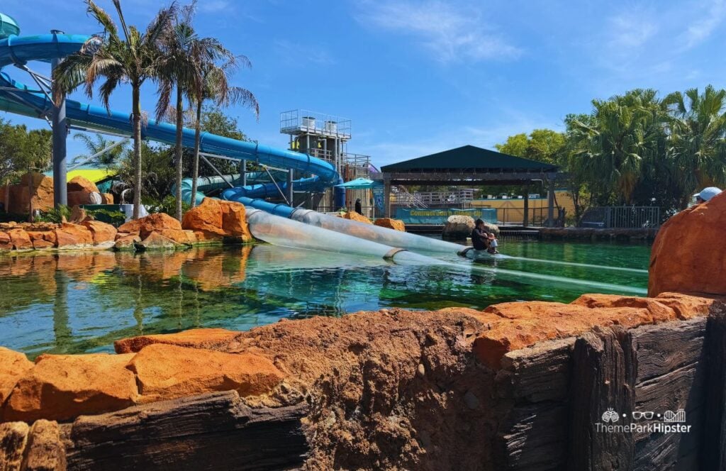 Aquatica Orlando Water Park Commerson’s Dolphin Habitat And Reef Plunge Slide. Keep reading to find out everything you need to know about visiting SeaWorld Aquatica Orlando for the first time