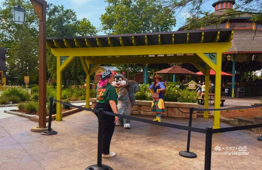 Kentucky Kingdom Amusement Park Louisville Character Meet and Greet in Discovery Meadow