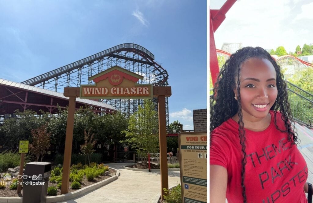 Kentucky Kingdom Amusement Park Louisville Wind Chaser Roller Coaster with NikkyJ