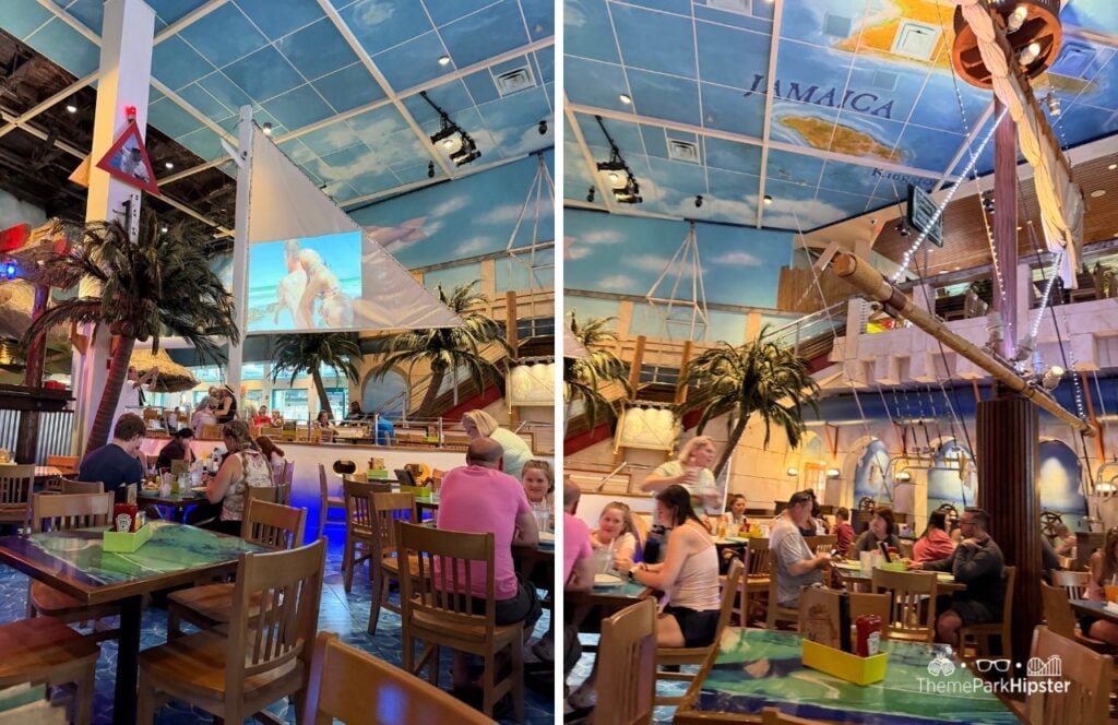 Margaritaville Restaurant Universal Orlando Citywalk interior dining room